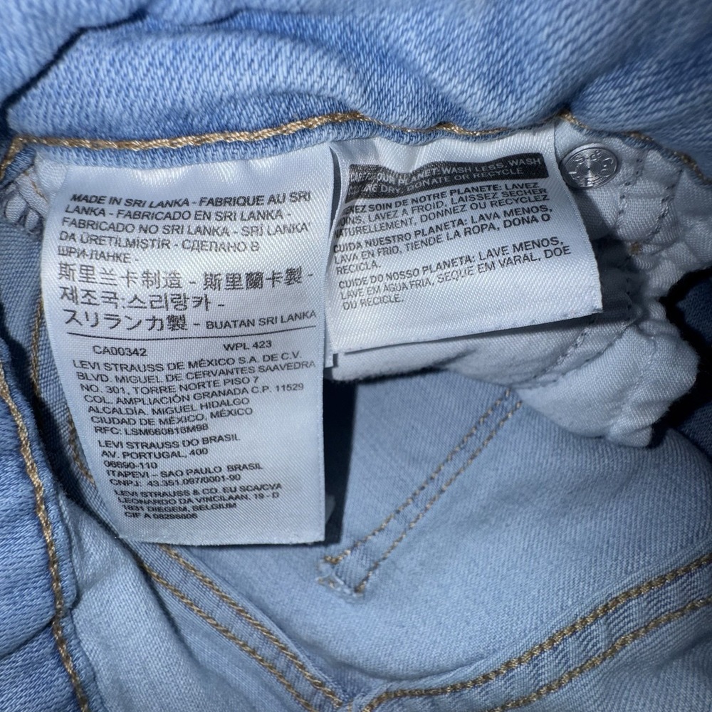 Levi's 721 High Rise Skinny Light Wash Flex Jeans Women's 26x30 - Picture 9 of 11